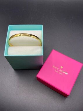 kate spade Idiom Heart of Gold Bangle Bracelet With Box